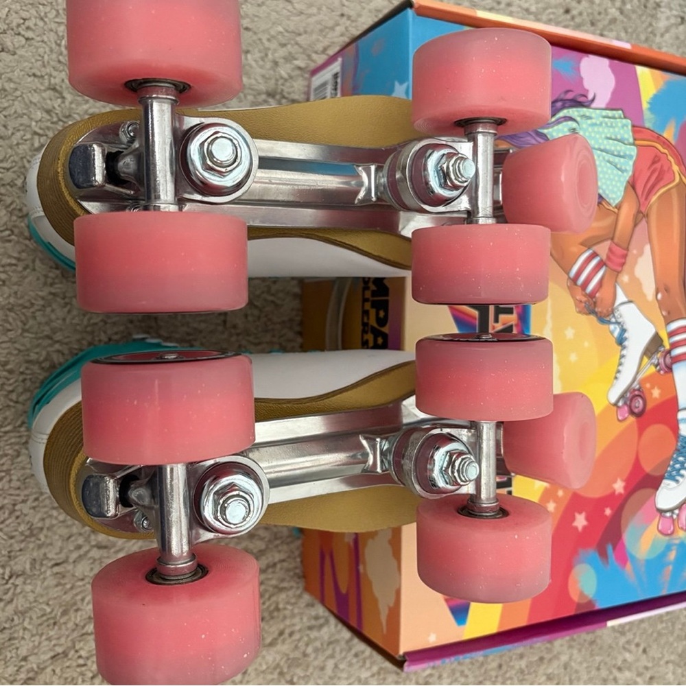 Impala Womens Rollerskates White Size 5 with Box Quad Skates - Picture 3 of 5